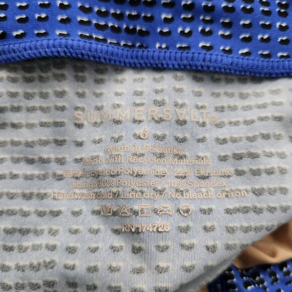 Sammersalt One Piece Swimsuit 6 Beach Vacation Resortwear Poolside Coastal - Picture 3 of 3